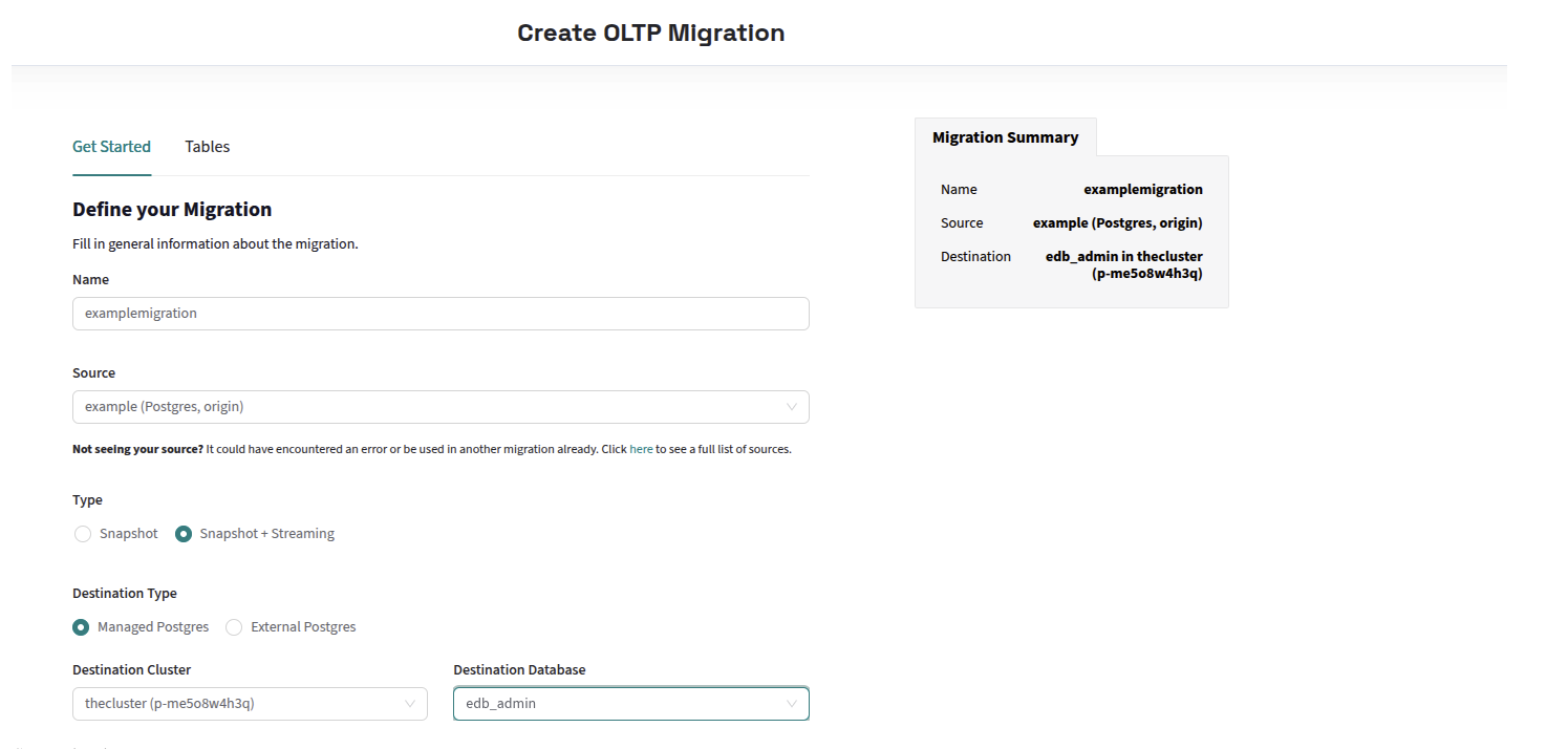 Define Migration