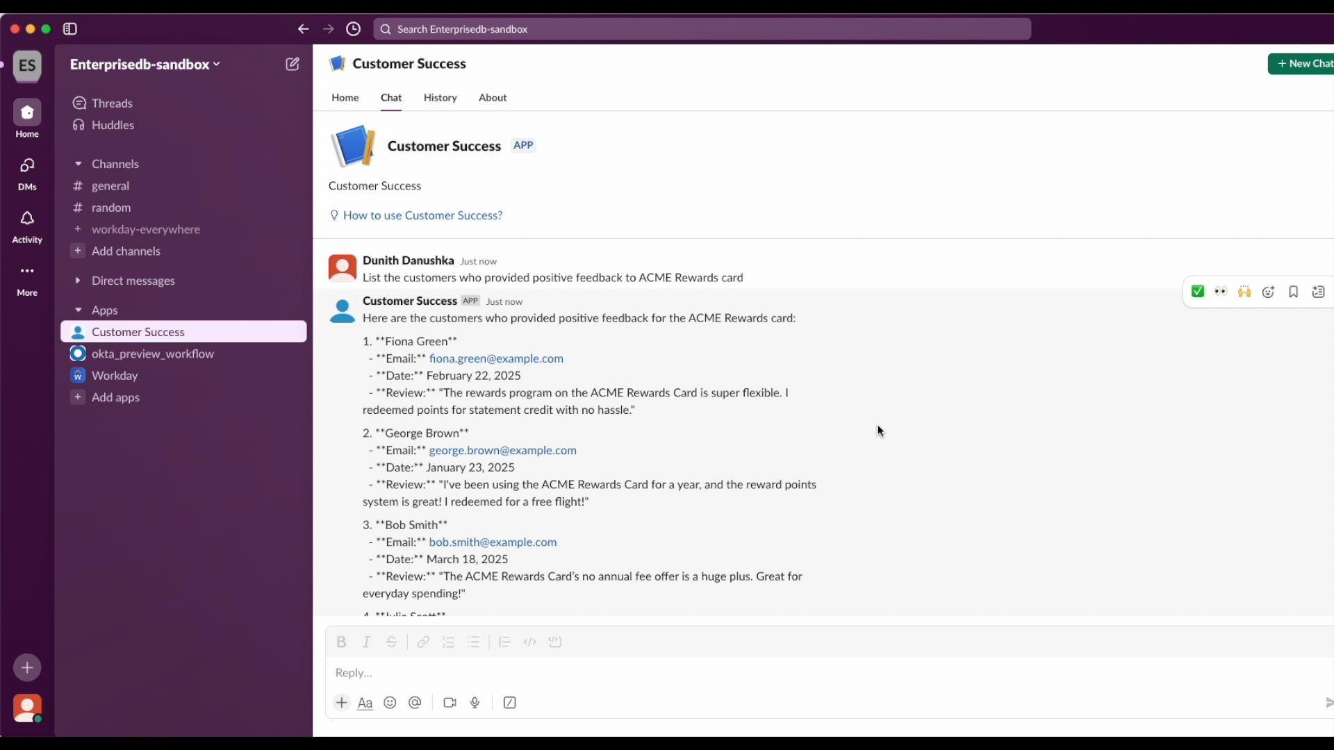 slack integration