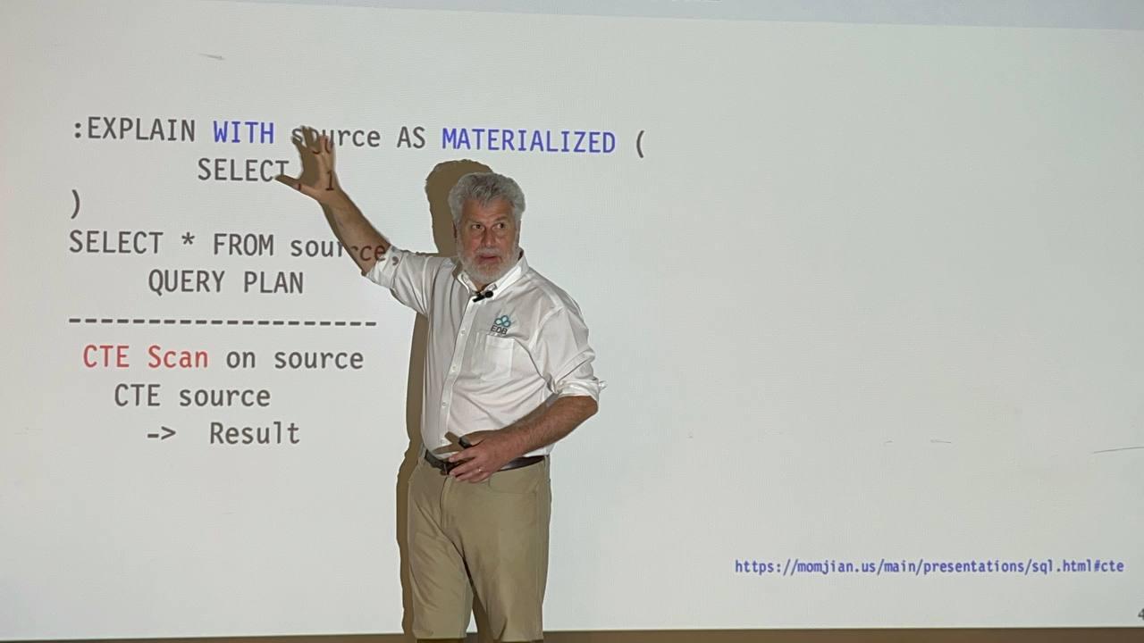 Bruce presenting