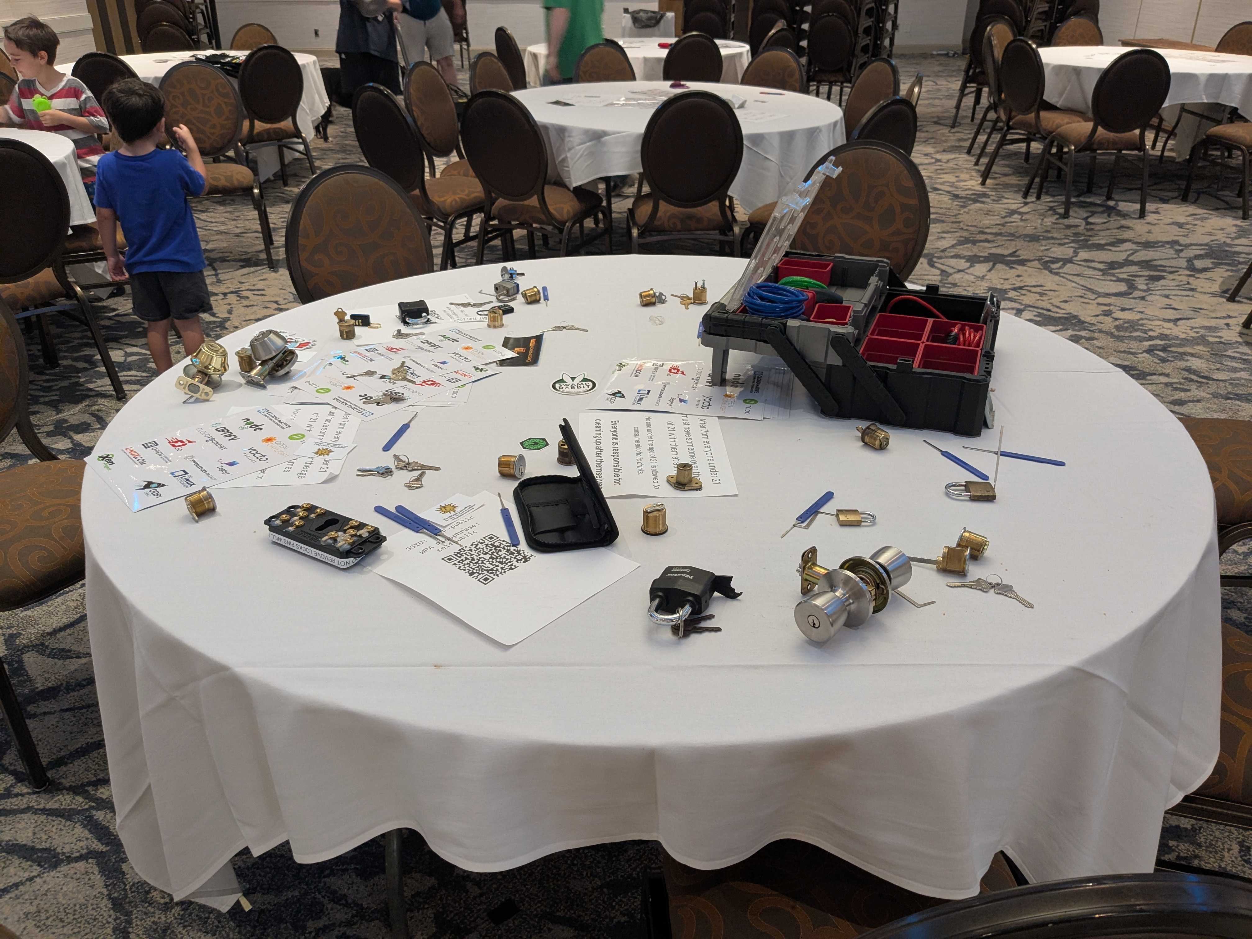 Lock-picking table