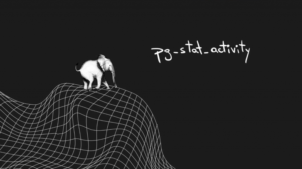 Elephant on plain black background