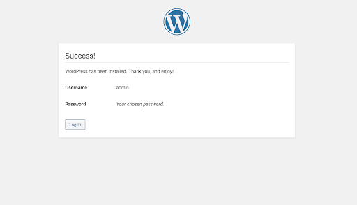 Confirmation Message