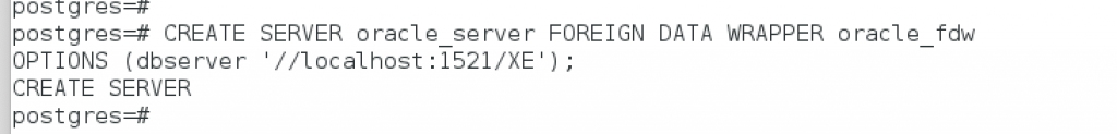 foreign server