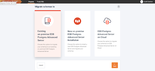 Migration Schema choice