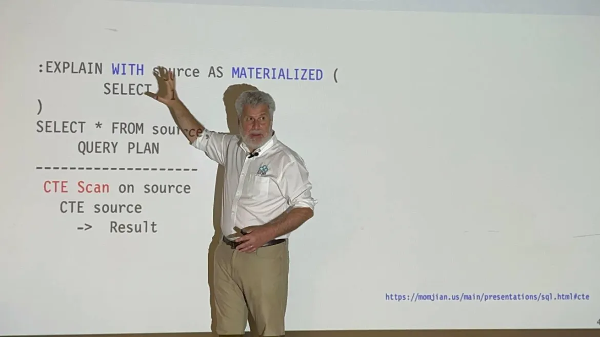 Bruce presenting