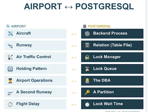 airports and postgres